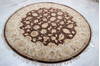 Jaipur Brown Round Hand Knotted 611 X 71  Area Rug 905-135658 Thumb 2