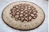 Jaipur Brown Round Hand Knotted 611 X 71 Area Rug 905-135658 Thumb 2