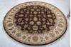 Jaipur Brown Round Hand Knotted 611 X 71  Area Rug 905-135658 Thumb 3