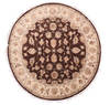 Jaipur Brown Round Hand Knotted 611 X 71  Area Rug 905-135658 Thumb 0
