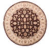 Jaipur Brown Round Hand Knotted 611 X 71 Area Rug 905-135658 Thumb 0