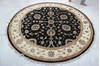 Jaipur Black Round Hand Knotted 72 X 74  Area Rug 905-135659 Thumb 3