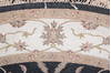 Jaipur Black Round Hand Knotted 72 X 74  Area Rug 905-135659 Thumb 4