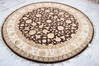 Jaipur Brown Round Hand Knotted 71 X 74  Area Rug 905-135660 Thumb 2