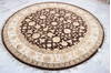 Jaipur Brown Round Hand Knotted 71 X 74 Area Rug 905-135660 Thumb 2