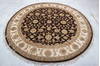 Jaipur Brown Round Hand Knotted 71 X 74  Area Rug 905-135660 Thumb 3
