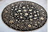 Jaipur Black Round Hand Knotted 71 X 74  Area Rug 905-135661 Thumb 2