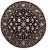 Jaipur Black Round Hand Knotted 71 X 74  Area Rug 905-135661 Thumb 0