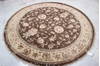 Jaipur Brown Round Hand Knotted 71 X 73  Area Rug 905-135665 Thumb 2