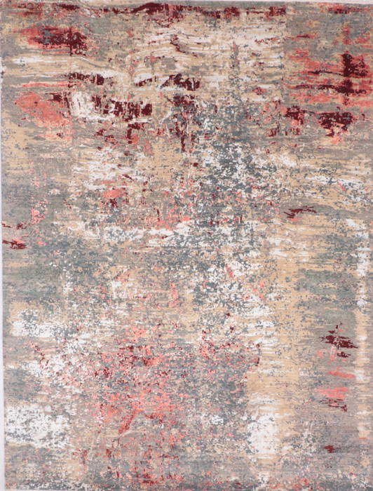 Jaipur Blue Hand Knotted 81 X 100 Area Rug 905-135668 Image 1