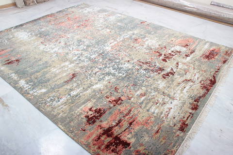 Jaipur Blue Hand Knotted 81 X 100 Area Rug 905-135668 Image 3