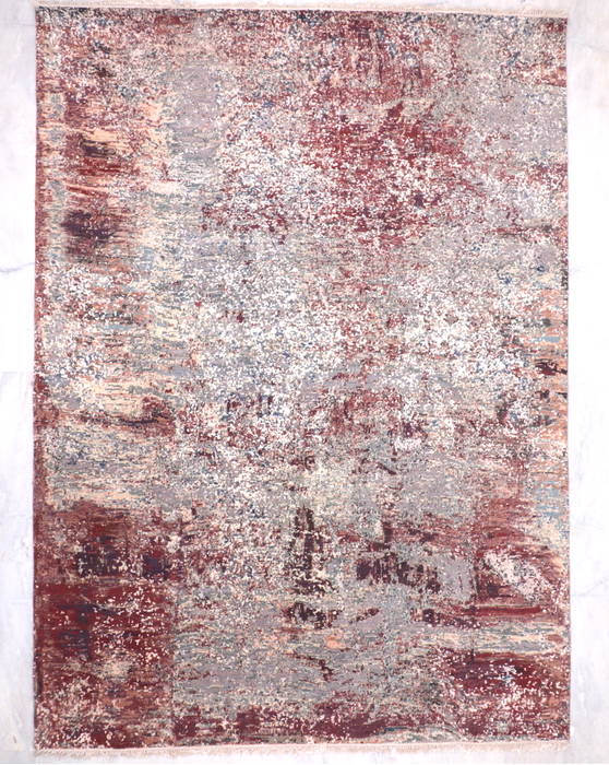 Jaipur Red Hand Knotted 92 X 120 Area Rug 905-135669 Image 1