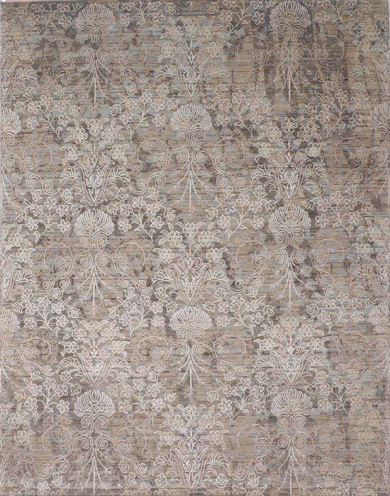 Jaipur Grey Hand Knotted 81 X 102 Area Rug 905-135671 Image 0