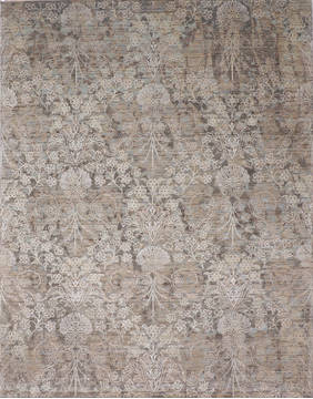 Jaipur Grey Hand Knotted 8'1" X 10'2"  Area Rug 905-135671