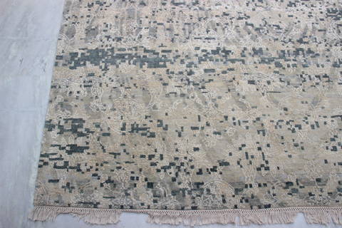 Jaipur Beige Hand Knotted 81 X 105 Area Rug 905-135672 Image 3