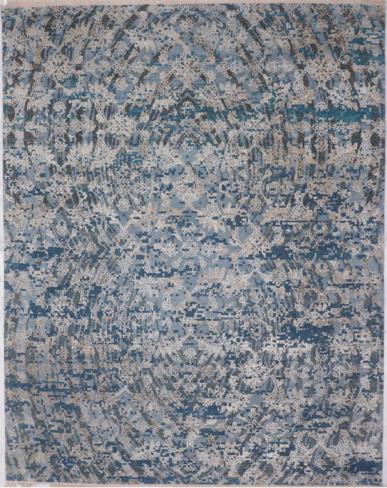 Jaipur Blue Hand Knotted 81 X 102 Area Rug 905-135673 Image 2