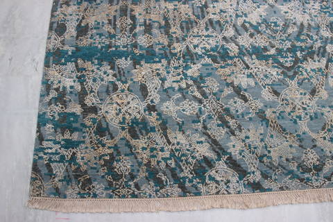 Jaipur Blue Hand Knotted 81 X 102 Area Rug 905-135673 Image 3