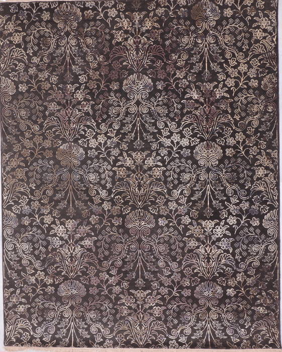 Jaipur Brown Hand Knotted 80 X 100 Area Rug 905-135675 Image 2