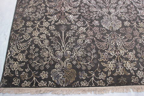 Jaipur Brown Hand Knotted 80 X 100 Area Rug 905-135675 Image 3