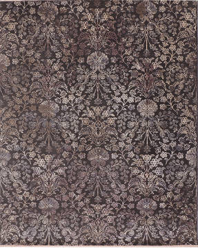 Jaipur Brown Hand Knotted 8'0" X 10'0"  Area Rug 905-135675