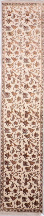 Jaipur Beige Runner Hand Knotted 26 X 120 Area Rug 905-135679 Image 0