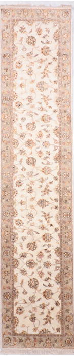 Jaipur White Runner Hand Knotted 26 X 120 Area Rug 905-135689 Image 0