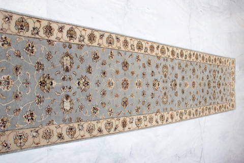 Jaipur Blue Runner Hand Knotted 27 X 140 Area Rug 905-135693 Image 2