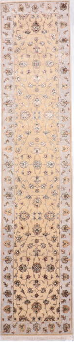 Jaipur Yellow Runner Hand Knotted 27 X 121 Area Rug 905-135696 Image 0