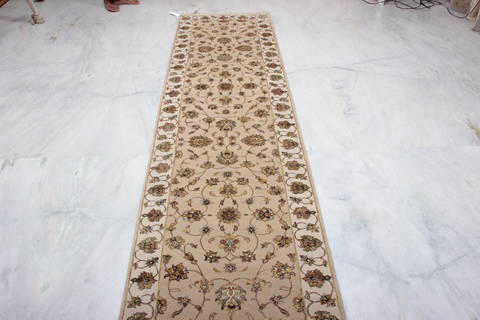 Jaipur Beige Runner Hand Knotted 28 X 142 Area Rug 905-135697 Image 2