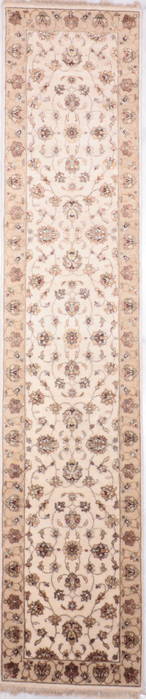 Jaipur White Runner Hand Knotted 26 X 122 Area Rug 905-135700 Image 0