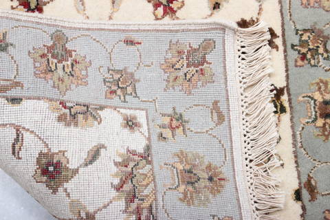 Jaipur White Runner Hand Knotted 27 X 120 Area Rug 905-135702 Image 3