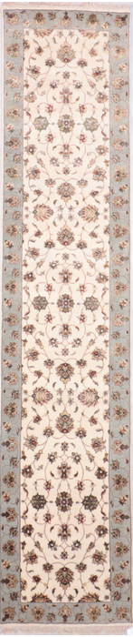 Jaipur White Runner Hand Knotted 27 X 120 Area Rug 905-135702 Image 0