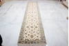 Jaipur White Runner Hand Knotted 27 X 120 Area Rug 905-135702 Thumb 1