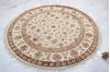 Jaipur Beige Round Hand Knotted 60 X 61  Area Rug 905-135704 Thumb 1