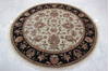 Jaipur Blue Round Hand Knotted 62 X 63  Area Rug 905-135706 Thumb 2