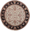 Jaipur Blue Round Hand Knotted 62 X 63  Area Rug 905-135706 Thumb 0