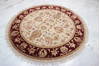 Jaipur Beige Round Hand Knotted 61 X 62  Area Rug 905-135708 Thumb 1