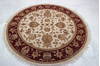 Jaipur Beige Round Hand Knotted 61 X 62  Area Rug 905-135708 Thumb 2