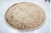 Jaipur Beige Round Hand Knotted 61 X 62  Area Rug 905-135714 Thumb 1