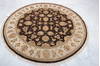 Jaipur Brown Round Hand Knotted 61 X 62 Area Rug 905-135717 Thumb 2