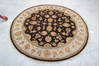 Jaipur Brown Round Hand Knotted 61 X 63 Area Rug 905-135718 Thumb 2