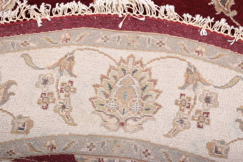 Jaipur Red Round Hand Knotted 60 X 60 Area Rug 905-135723 Image 3