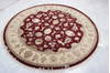 Jaipur Red Round Hand Knotted 60 X 60  Area Rug 905-135723 Thumb 1