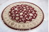 Jaipur Red Round Hand Knotted 60 X 60 Area Rug 905-135723 Thumb 1