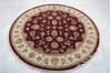 Jaipur Red Round Hand Knotted 60 X 60  Area Rug 905-135723 Thumb 2