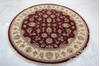 Jaipur Red Round Hand Knotted 60 X 60 Area Rug 905-135723 Thumb 2