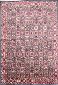 Hamedan Grey Hand Knotted 6'2" X 9'4"  Area Rug 905-135726