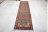 Kashan Green Runner Hand Knotted 26 X 96  Area Rug 905-135733 Thumb 1