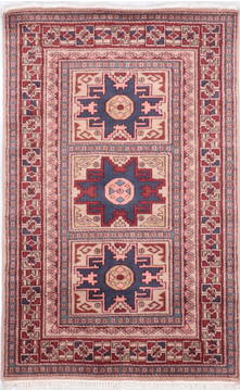 Moshk Abad Beige Hand Knotted 3'6" X 5'6"  Area Rug 905-135737