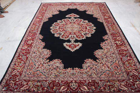 Mahi Blue Hand Knotted 611 X 103 Area Rug 905-135738 Image 1